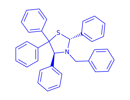 Molecular Structure of 485830-20-4 (3-benzyl-2,4,5,5-tetraphenyl-1,3-thiazolidine)
