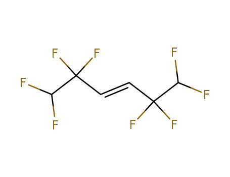 Molecular Structure of 40723-73-7 (1,1,2,2,5,5,6,6-Octafluoro-3-hexene)