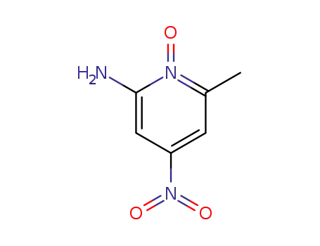 Molecular Structure of 40314-76-9 (2-picoline-6-amino-4-nitro-1-oxide)