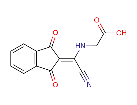 2-([CYANO(1,3-DIOXO-1,3-DIHYDRO-2H-INDEN-2-YLIDEN)METHYL]AMINO)ACETIC ACID