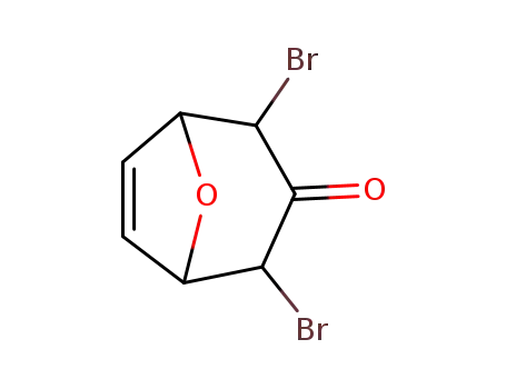 Molecular Structure of 55076-42-1 (2,4-dibromo-8-oxabicyclo<3.2.1>oct-6-en-3-one)