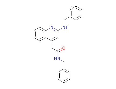 4-Quinolineacetamide,N-(phenylmethyl)-2-[(phenylmethyl)amino]-