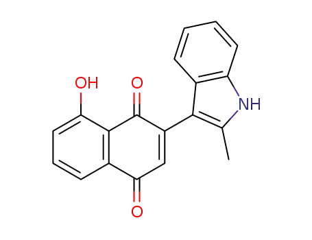 3-(2-methyl-3-indolyl)-5-hydroxy-1,4-naphthoquinone