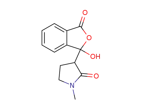 Molecular Structure of 129882-40-2 (3-hydroxy-3,3'(N-methyl-2-oxo-pyrrolidinyl)-phthalide)