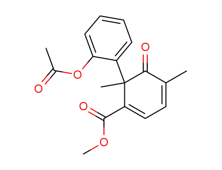 6-[2-(Acetyloxy)phenyl]-4,6-dimethyl-5-oxo-1,3-cyclohexadiene-1-carboxylic acid methyl ester