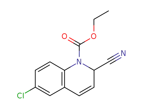 Molecular Structure of 40448-88-2 (ethyl 6-chloro-2-cyanoquinoline-1(2H)-carboxylate)