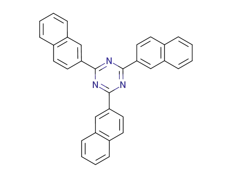 Molecular Structure of 40679-40-1 (2,4,6-Tri-naphthalen-2-yl-[1,3,5]triazine)