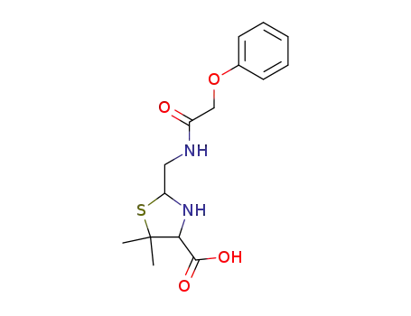 Molecular Structure of 4847-29-4 (PHENOXYMETHYLPENILLOIC ACID)