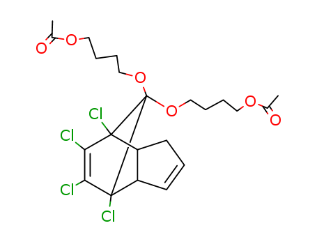 4,7-Methanoinden-8-one,4,5,6,7-tetrachloro-3a,4,7,7a-tetrahydro-, bis(4-hydroxybutyl) acetal,diacetate (8CI)