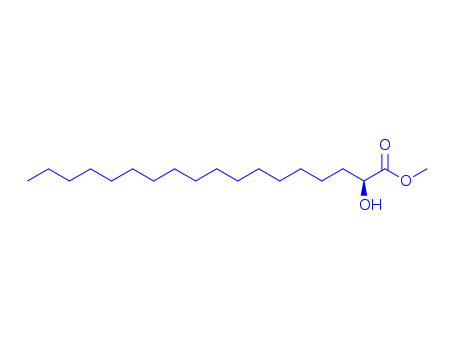 Molecular Structure of 40617-55-8 (rac-(2R*)-2-Hydroxyoctadecanoic acid methyl ester)