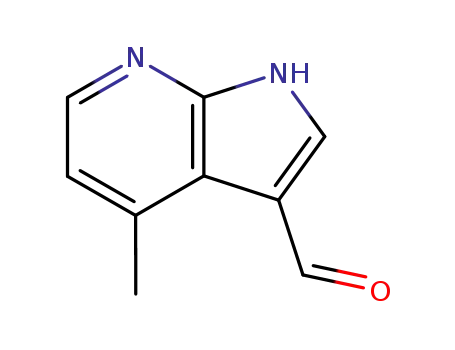 Molecular Structure of 4894-34-2 (1H-Pyrrolo[2,3-b]pyridine-3-carboxaldehyde, 4-methyl-)