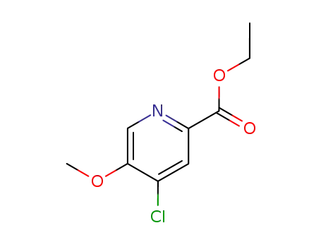 Molecular Structure of 40473-02-7 (Ethyl 4-chloro-5-Methoxypicolinate)
