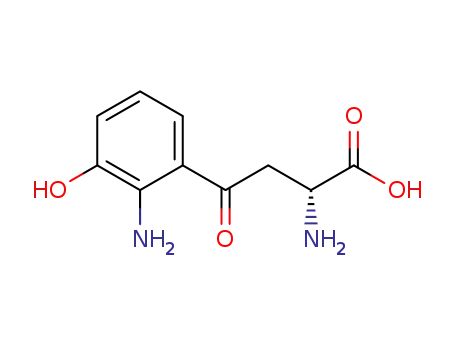 Molecular Structure of 4043-91-8 (D-3-Hydroxykynurenine)