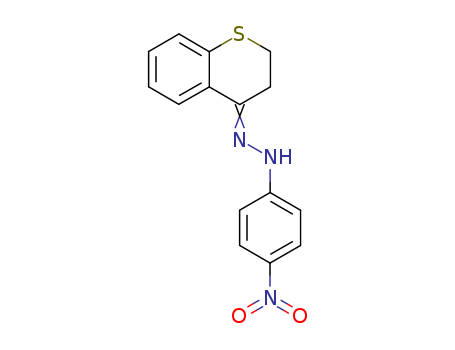 4H-1-Benzothiopyran-4-one,2,3-dihydro-, 2-(4-nitrophenyl)hydrazone cas  4079-32-7