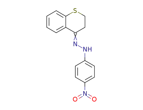 Molecular Structure of 4079-32-7 (1-(2,3-dihydro-4H-thiochromen-4-ylidene)-2-(4-nitrophenyl)hydrazine)