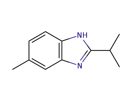 Molecular Structure of 4887-90-5 (1H-Benzimidazole,5-methyl-2-(1-methylethyl)-(9CI))