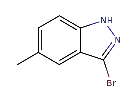 Molecular Structure of 40598-72-9 (3-BROMO-5-METHYL (1H)INDAZOLE)