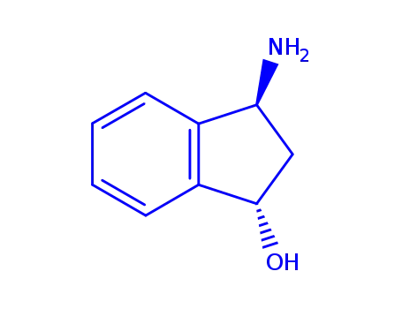 Molecular Structure of 403671-97-6 (1H-Inden-1-ol, 3-amino-2,3-dihydro-, (1R,3R)-rel- (9CI))