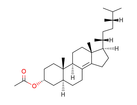 Molecular Structure of 135818-30-3 (5α-ergosten-(8(14))-yl-(3α)-acetate)