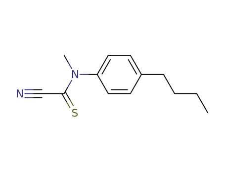 Molecular Structure of 4953-91-7 (Formanilide,  4-butyl-1-cyano-N-methylthio-  (7CI,8CI))