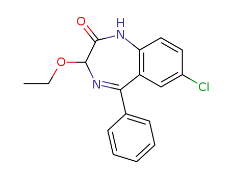 Molecular Structure of 4951-07-9 (3-O-ethyloxazepam)