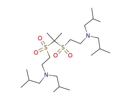 Molecular Structure of 114890-12-9 (2,2-bis-(2-diisobutylamino-ethanesulfonyl)-propane)