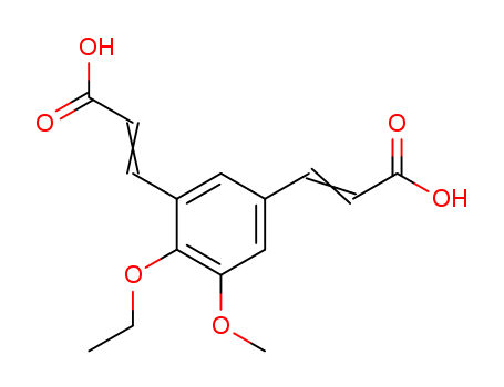 m-Benzenediacrylic acid, 4-ethoxy-5-methoxy- (7CI,8CI)