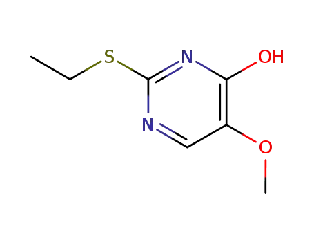 Molecular Structure of 49547-20-8 (4(1H)-Pyrimidinone, 2-(ethylthio)-5-methoxy-)