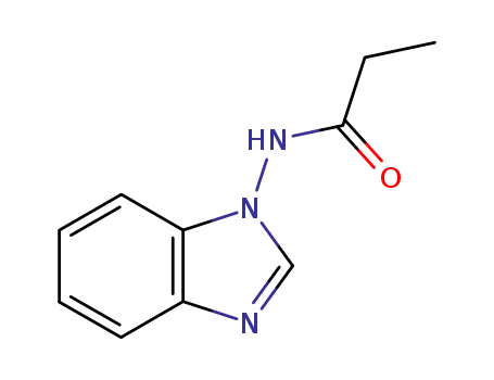 Molecular Structure of 40995-19-5 (Propanamide, N-1H-benzimidazol-1-yl- (9CI))