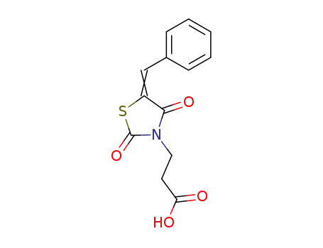 Molecular Structure of 49545-19-9 (3-(5-BENZYLIDENE-2,4-DIOXO-THIAZOLIDIN-3-YL)-PROPIONIC ACID)