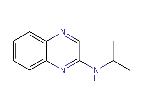Molecular Structure of 41213-11-0 (2-Quinoxalinamine,N-(1-methylethyl)-(9CI))