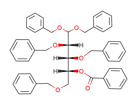 Molecular Structure of 4096-49-5 (1,3,4,5,5-pentakis(benzyloxy)pentan-2-yl benzoate (non-preferred name))