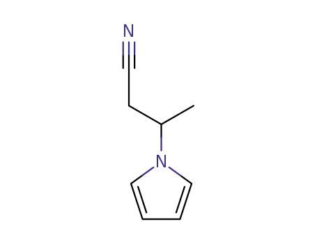 Molecular Structure of 83813-74-5 (1H-Pyrrole-1-propanenitrile,beta-methyl-(9CI))