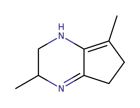 Molecular Structure of 41330-17-0 (1H-Cyclopentapyrazine,  2,3,5,6-tetrahydro-3,7-dimethyl-  (9CI))