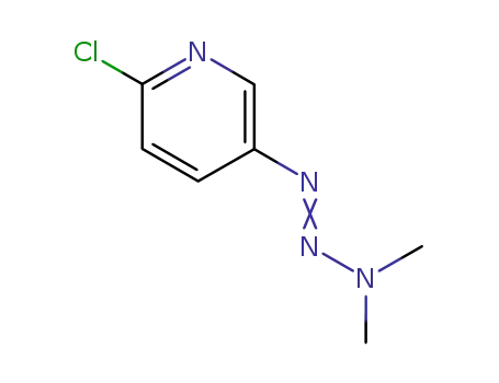 Molecular Structure of 41288-89-5 (2-chloro-5-[(1E)-3,3-dimethyltriaz-1-en-1-yl]pyridine)