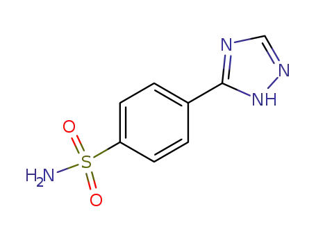 Molecular Structure of 4922-53-6 (4-(1H-1,2,4-Triazol-3-yl)benzenesulfonamide)