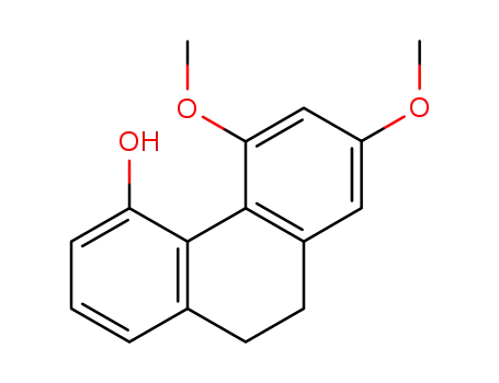 Molecular Structure of 41060-06-4 (9,10-Dihydro-5,7-dimethoxyphenanthren-4-ol)