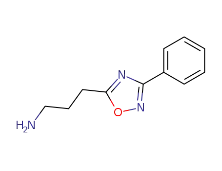 Molecular Structure of 41470-96-6 (3-(3-phenyl-1,2,4-oxadiazol-5-yl)propan-1-amine)