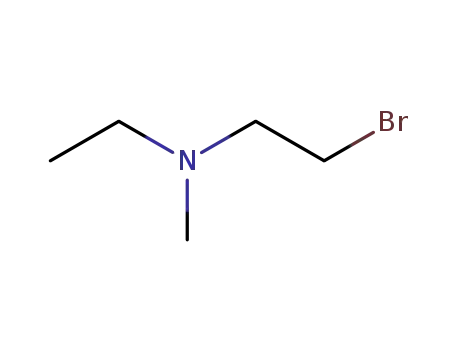 Molecular Structure of 408338-13-6 (Ethanamine, 2-bromo-N-ethyl-N-methyl- (9CI))