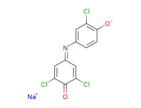 2,5-Cyclohexadien-1-one, 2,6-dichloro-4-((3-chloro-4-hydroxyphenyl)imino)-, monosodium salt