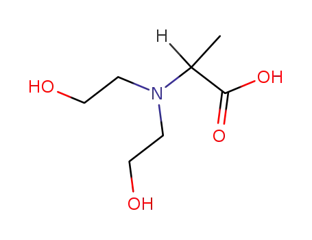 Molecular Structure of 41244-51-3 ((+/-)-N,N-Bis-(2-hydroxy-ethyl)-alanin)