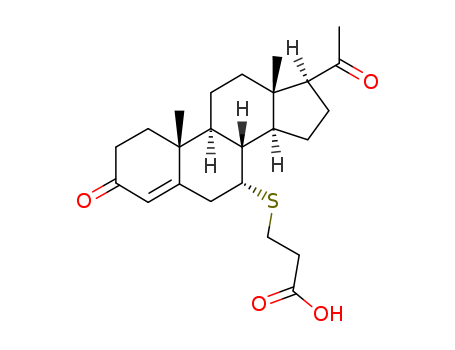 7-(carboxyethylthio)progesterone