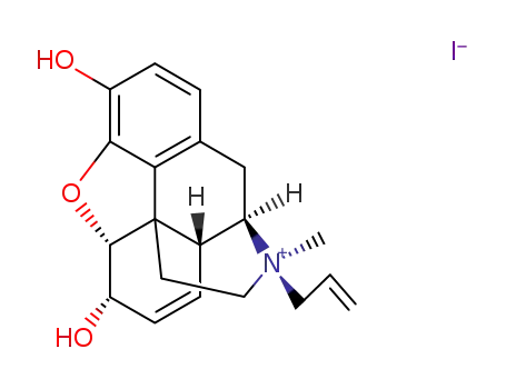 Molecular Structure of 14419-91-1 (Morphin-N-allyl-iodid, N-Allyl-morphinium-iodid)