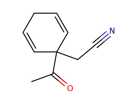 2,5-Cyclohexadiene-1-acetonitrile, 1-acetyl- (9CI)