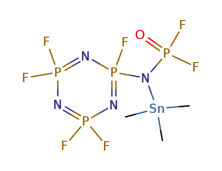 2-[(디플루오로포스피닐)(트리메틸스타닐)아미노]-2,4,4,6,6-펜타플루오로-2,2,4,4,6,6-헥사하이드로-1,3,5,2,4,6- 트리아자트리포스포린