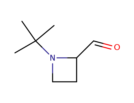 Molecular Structure of 41466-99-3 (2-Azetidinecarboxaldehyde, 1-(1,1-dimethylethyl)- (9CI))