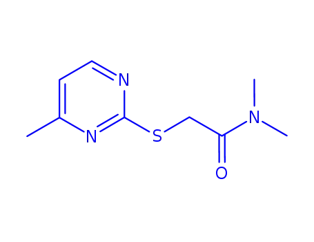 N,N-dimethyl-2-[(4-methyl-2-pyrimidinyl)sulfanyl]acetamide