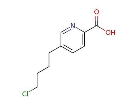 Molecular Structure of 41135-83-5 (5-(4-chlorobutyl)pyridine-2-carboxylic acid)