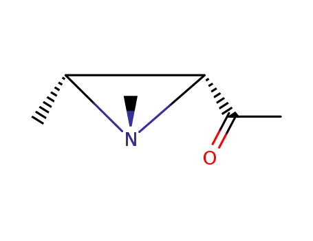 Molecular Structure of 41110-09-2 (Ethanone, 1-(1,3-dimethyl-2-aziridinyl)-, (1alpha,2beta,3alpha)- (9CI))