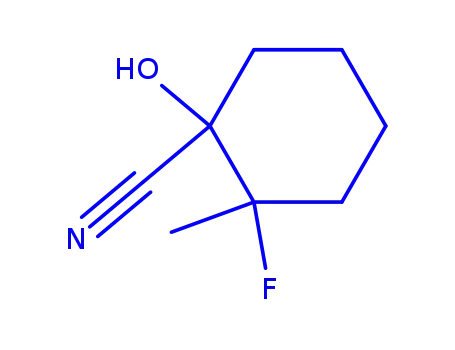 사이클로헥산카보니트릴, 2-플루오로-1-하이드록시-2-메틸-(9CI)